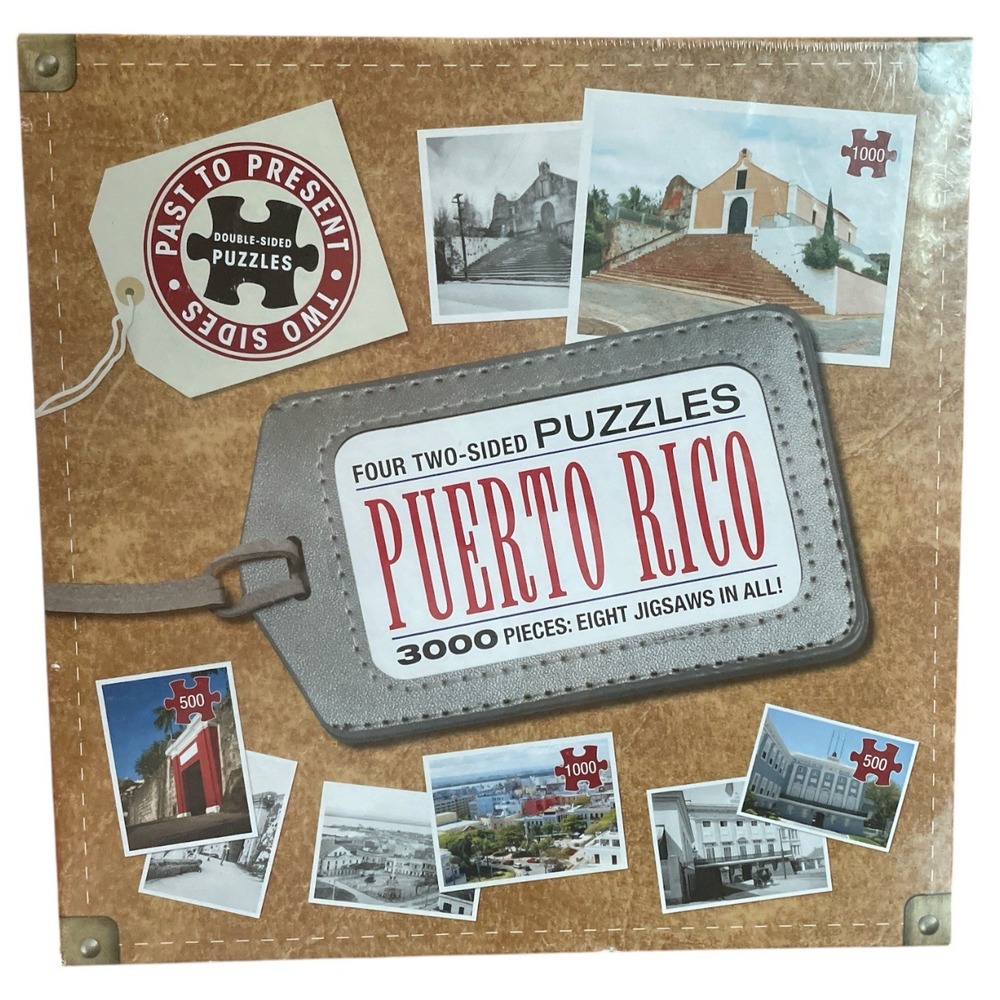 Puerto Rico Puzzles 4 Two Sided Puzzles Factory Sealed 3000 Pieces 8 Jigsaws